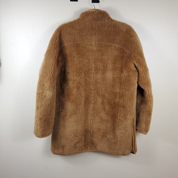 J. Crew Zip-up plush fleece coat in Camel Size S - Picture 7 of 12